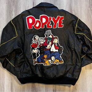 1994 Montana toons Popeyes bomber jacket
Ask questions! Fast Responses!